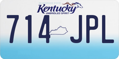 KY license plate 714JPL