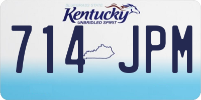 KY license plate 714JPM