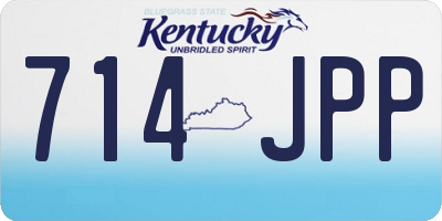 KY license plate 714JPP