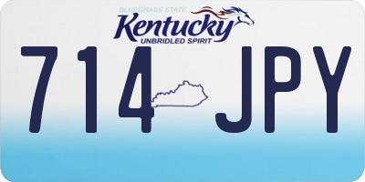 KY license plate 714JPY