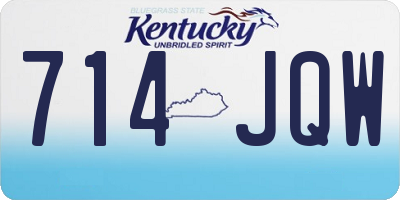 KY license plate 714JQW