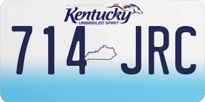 KY license plate 714JRC