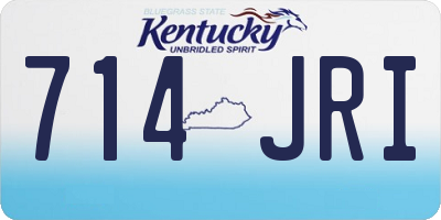 KY license plate 714JRI