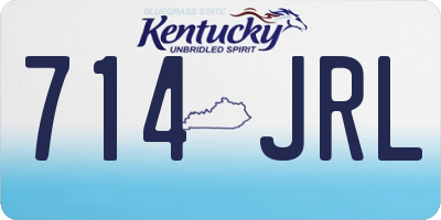 KY license plate 714JRL