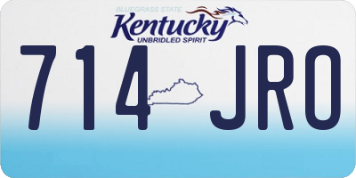 KY license plate 714JRO