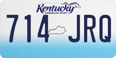 KY license plate 714JRQ