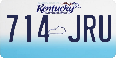KY license plate 714JRU