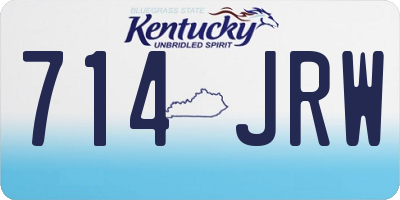 KY license plate 714JRW