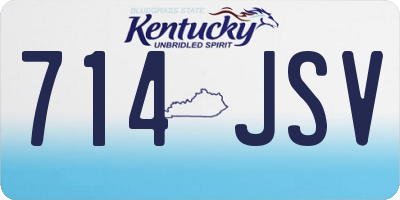 KY license plate 714JSV