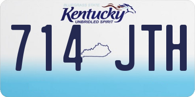 KY license plate 714JTH