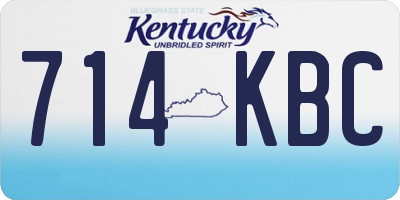 KY license plate 714KBC