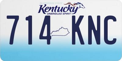 KY license plate 714KNC