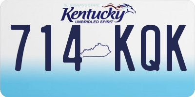 KY license plate 714KQK