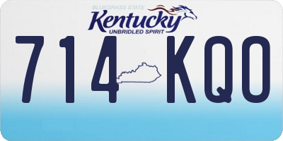 KY license plate 714KQO