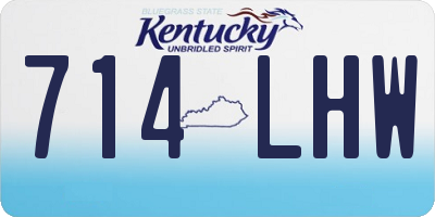 KY license plate 714LHW