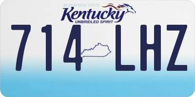 KY license plate 714LHZ