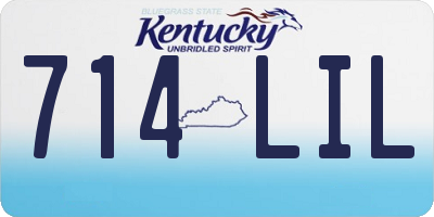 KY license plate 714LIL