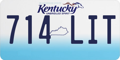 KY license plate 714LIT
