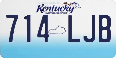 KY license plate 714LJB