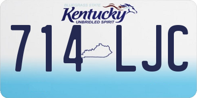 KY license plate 714LJC