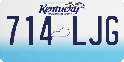 KY license plate 714LJG
