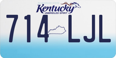 KY license plate 714LJL