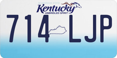 KY license plate 714LJP