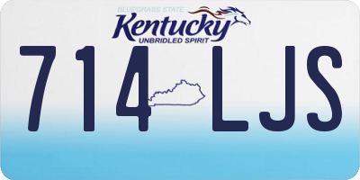 KY license plate 714LJS