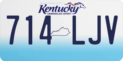 KY license plate 714LJV
