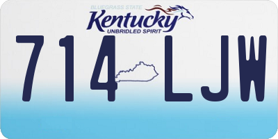 KY license plate 714LJW