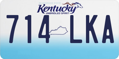 KY license plate 714LKA