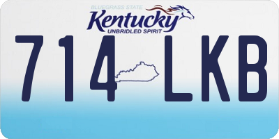 KY license plate 714LKB