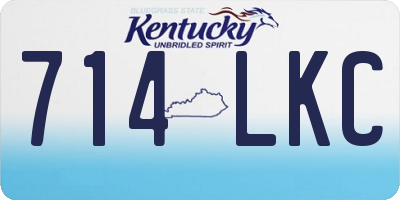 KY license plate 714LKC