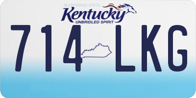 KY license plate 714LKG