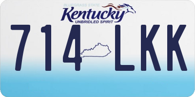 KY license plate 714LKK