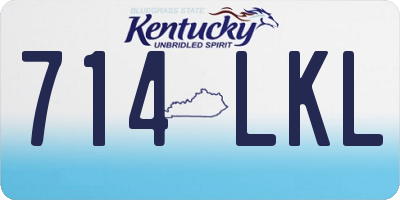 KY license plate 714LKL