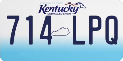 KY license plate 714LPQ