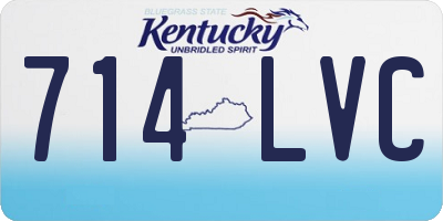 KY license plate 714LVC