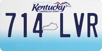 KY license plate 714LVR