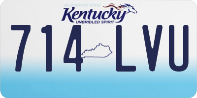KY license plate 714LVU