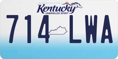 KY license plate 714LWA