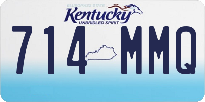 KY license plate 714MMQ