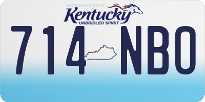 KY license plate 714NBO