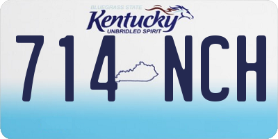 KY license plate 714NCH