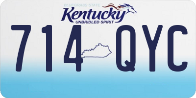KY license plate 714QYC