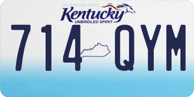 KY license plate 714QYM