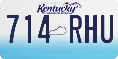 KY license plate 714RHU