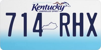 KY license plate 714RHX