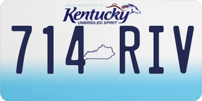 KY license plate 714RIV