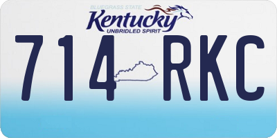 KY license plate 714RKC